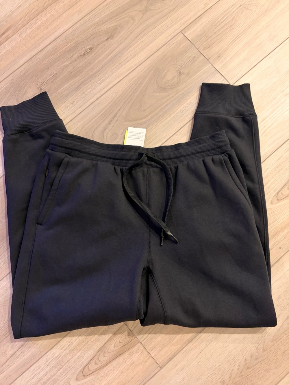 Men’s Black Jogger Pants with Drawstring Waist